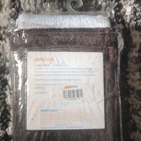 NWT 2-Pack Wonder Bumpers Chocolate Brown & Blue - Picture 3 of 3